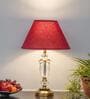 Ashurst Metal & Crystal Table Lamp (Black & Antique Brass)