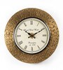 Ashvik Brass MDF Wall Clock