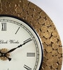 Ashvik Brass MDF Wall Clock