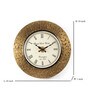 Ashvik Brass MDF Wall Clock
