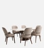 Ashwood 6 Seater Dining Set In Beige Colour