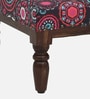 Asita Sheesham Wood Foot Stool In Provincial Teak Finish