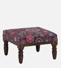 Asita Sheesham Wood Foot Stool In Provincial Teak Finish