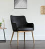 Asko Leatheratte Arm Chair in Black Colour