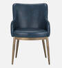 Asko Leatheratte Arm Chair in Turkish Blue Colour
