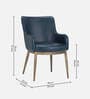 Asko Leatheratte Arm Chair in Turkish Blue Colour