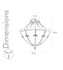 Asmara Glass And Brass Pendant Light