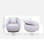 Aspen 1 Seater Sofa In White and Grey Color
