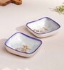 Aspen Blue Collection Square Bowl 14cm Set of 2