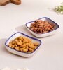 Aspen Blue Collection Square Bowl 14cm Set of 2