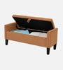 Aspen Fabric Premium Storage Ottoman Ottoman in Light Brown Colour