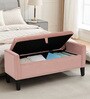 Aspen Fabric Premium Storage Ottoman Ottoman in Pink Colour