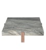 Aspen Metal Coffee Table in Golden Finish with White Marble Top