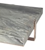 Aspen Metal Coffee Table in Golden Finish with White Marble Top