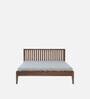 Aspire Sheesham Wood Queen Size Bed in Teak Finish