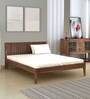 Aspire Sheesham Wood Queen Size Bed in Teak Finish