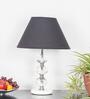 Aspley Metal, Marble & Crystal Table Lamp (Chrome)