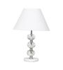 Aspley Metal, Marble & Crystal Table Lamp (Chrome)