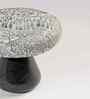 Assam Chai Black Marble Stool In Black Finish