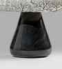 Assam Chai Black Marble Stool In Black Finish