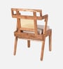 Assen Acacia Wood 4 Seater Dining Set In Natural Finish