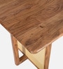 Assen Acacia Wood 4 Seater Dining Set In Natural Finish