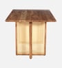 Assen Acacia Wood 4 Seater Dining Table In Natural Finish