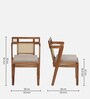 Assen Acacia Wood 6 Seater Dining Set In Natural finish