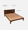 Assens Sheesham Wood King Size Bed In Provincial Teak Finish