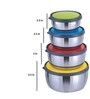 Assorted  (450, 750, 1050, 1650 ml) Stainless Steel (Set Of 4) Container