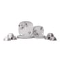 Floral 18 Pcs White & Grey Melamine Dinnerware Set