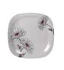 Floral 18 Pcs White & Grey Melamine Dinnerware Set