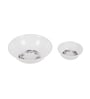 Sprawl 33 Pcs White & Grey Melamine Dinnerware Set