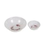 Floral 33 Pcs White & Pink Melamine Dinnerware Set
