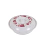 Floral 33 Pcs White & Pink Melamine Dinnerware Set