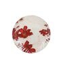 Floral Rose 40 Pcs White & Red Melamine Dinnerware Set