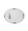 Ethic Motif 40 Pcs White & Grey Melamine Dinnerware Set