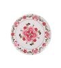 Floral Design 40 Pcs White & Pink Melamine Dinnerware Set