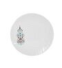 Ethic Motif 40 Pcs White & Grey Melamine Dinnerware Set