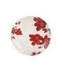 Floral Rose 40 Pcs White & Red Melamine Dinnerware Set