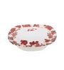 Floral Rose 40 Pcs White & Red Melamine Dinnerware Set
