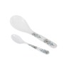 Ethic Motif 40 Pcs White & Grey Melamine Dinnerware Set