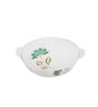 Floral 40 Pcs White & Green Melamine Dinnerware Set