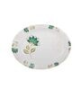 Floral 40 Pcs White & Green Melamine Dinnerware Set