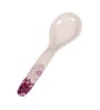 Floral 40 Pcs White & Purple Melamine Dinnerware Set