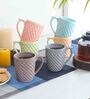 Theory 250ml Multicolour Ceramic (Set of 6) Coffee Mug