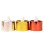 (Pack of 4) Assorted Festive Battery Operated LED T- Light Candle (Warm White)