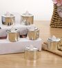 (Pack of 4) Assorted Festive Battery Operated LED T- Light Candle (Warm White)