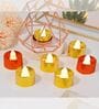(Pack of 4) Assorted Festive Battery Operated LED T- Light Candle (Warm White)