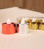 (Pack of 4) Assorted Festive Battery Operated LED T- Light Candle (Warm White)